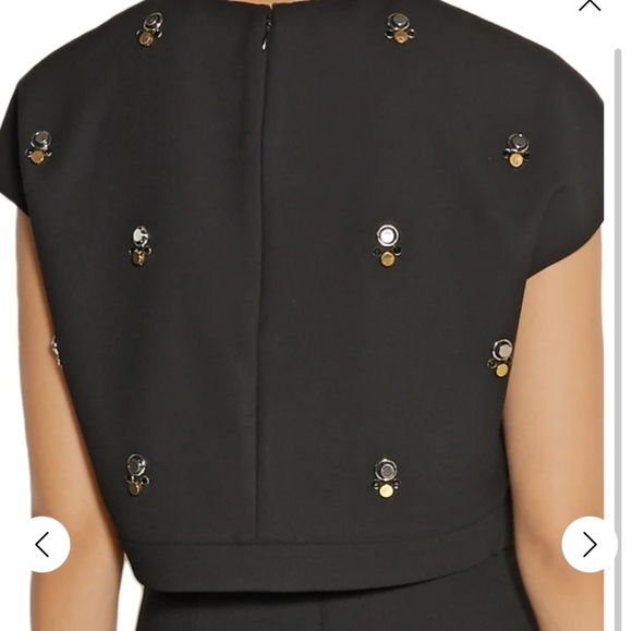 *SOLD* Elizabeth and James Colton Embellished Crop Top - Picture 3 of 10